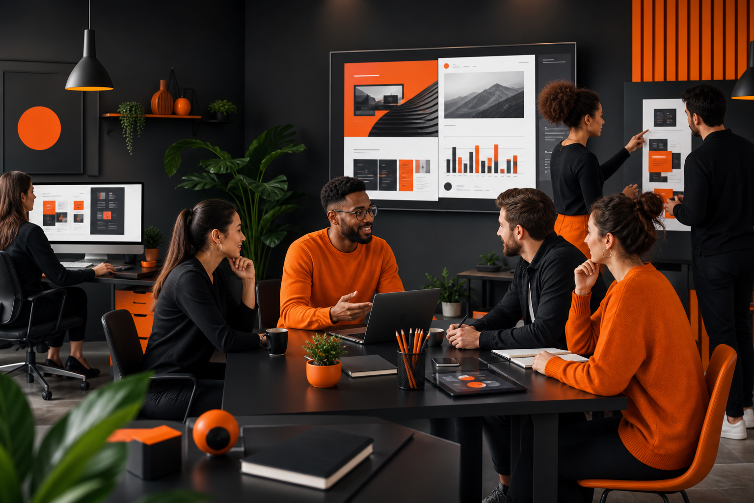 The Magik Web Services team collaborating